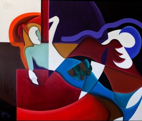 Angelo Makula – Meerjungfrau, 120 × 140 cm